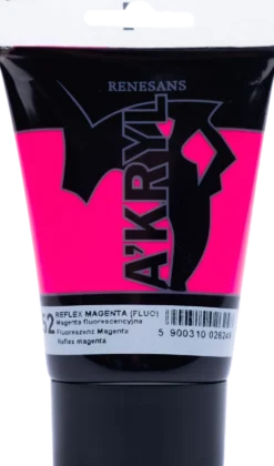 Farba akrylowa A'kryl - Renesans - magenta fluorescencyjna, 100 ml