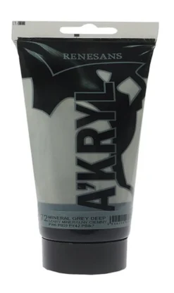 Farba akrylowa A'kryl - Renesans - 72, mineral grey deep, 100 ml