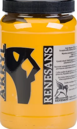 Farba akrylowa A'kryl - Renesans - 12, ochra żółta, 500 ml