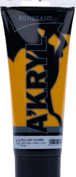 Farba akrylowa A'kryl - Renesans - ochra żółta, 200 ml