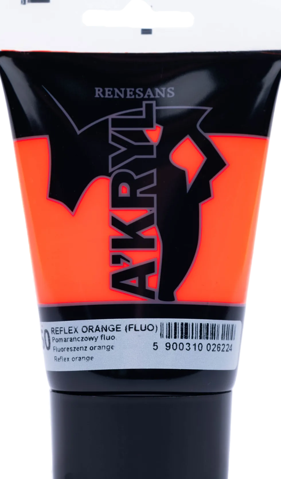 Farba akrylowa A'kryl - Renesans - pomarańcz fluorescencyjna, 100 ml
