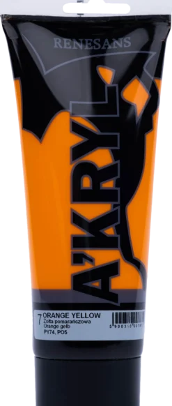 Farba akrylowa A'kryl - Renesans - żółć pomarańczowa, 200 ml