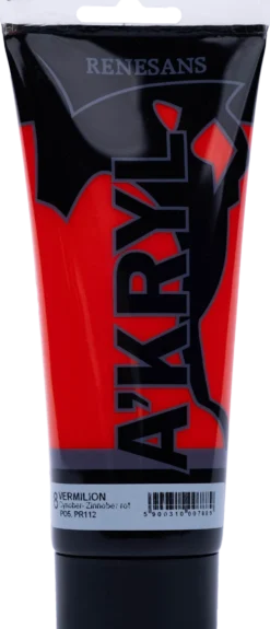Farba akrylowa A'kryl - Renesans - 08, Vermilion, 200 ml