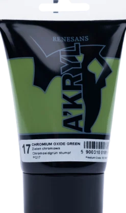 Farba akrylowa A'kryl - Renesans - zieleń chromowa, 100 ml