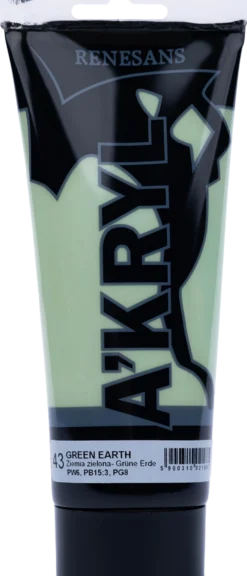 Farba akrylowa A'kryl - Renesans - ziemia zielona, 200 ml