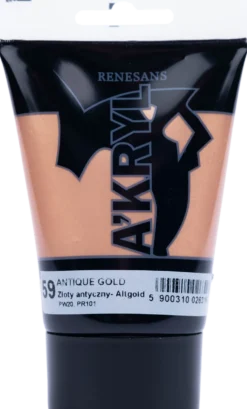 Farba akrylowa A'kryl - Renesans - złoty antyczny, 100 ml