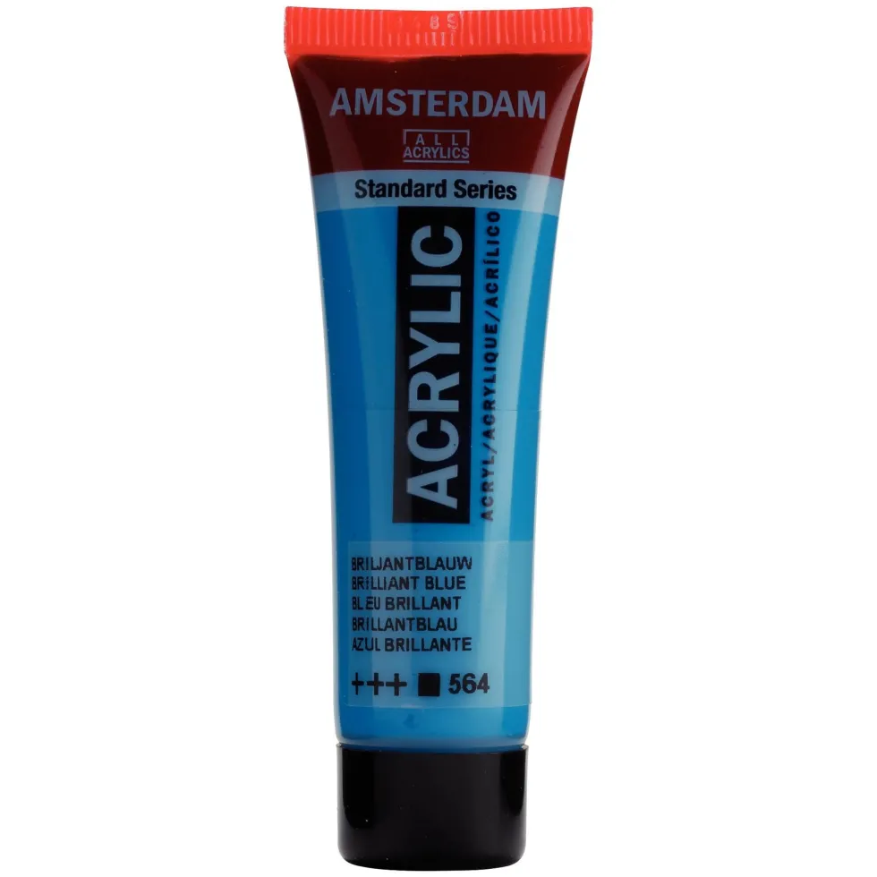 Farba akrylowa - Amsterdam - Brilliant Blue, 20 ml