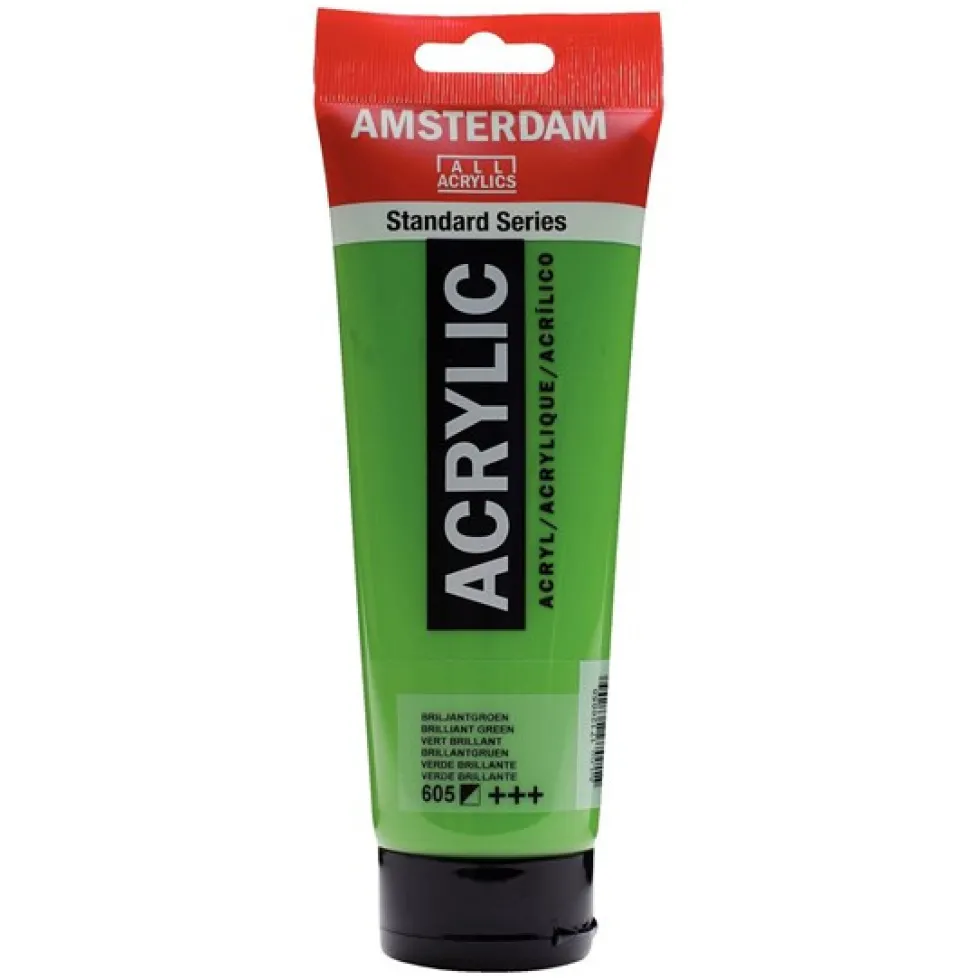 Farba akrylowa - Amsterdam - 605, Brilliant Green, 250 ml