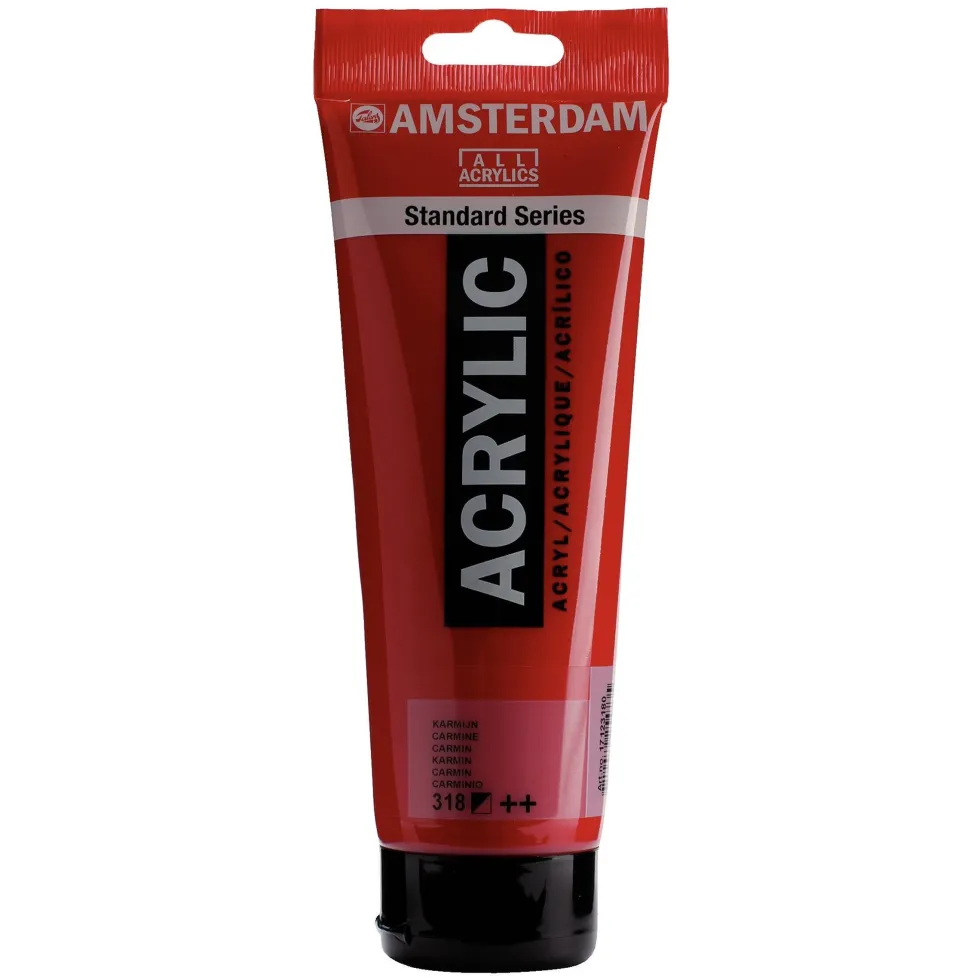 Farba akrylowa - Amsterdam - 318, Carmine, 250 ml
