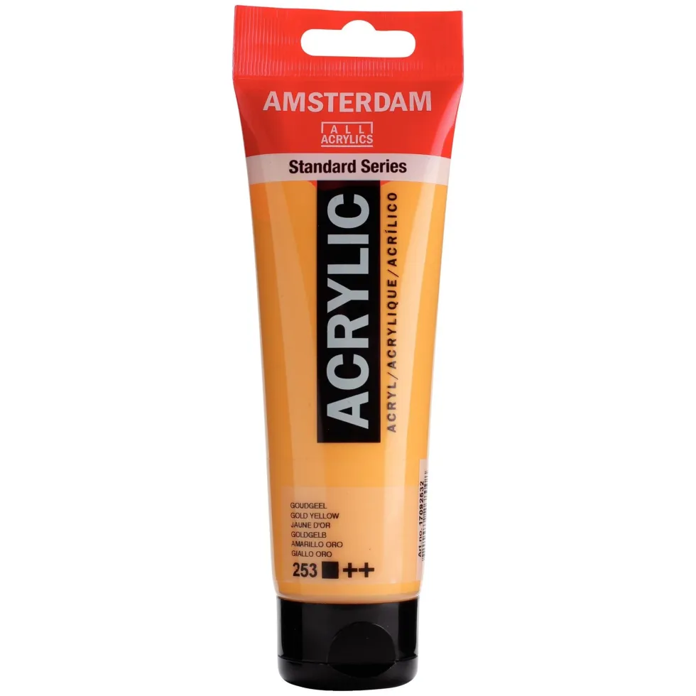 Farba akrylowa - Amsterdam - Gold Yellow, 120 ml