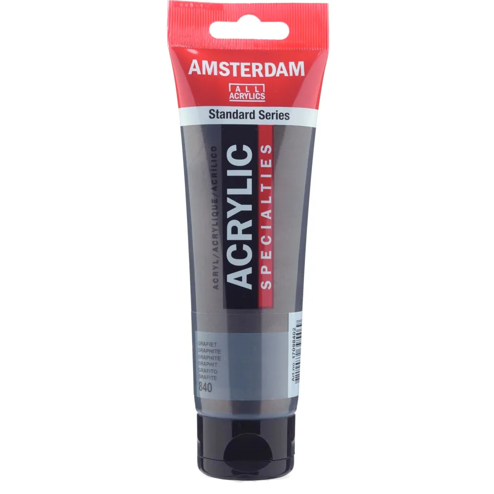 Farba akrylowa - Amsterdam - Graphite, 120 ml