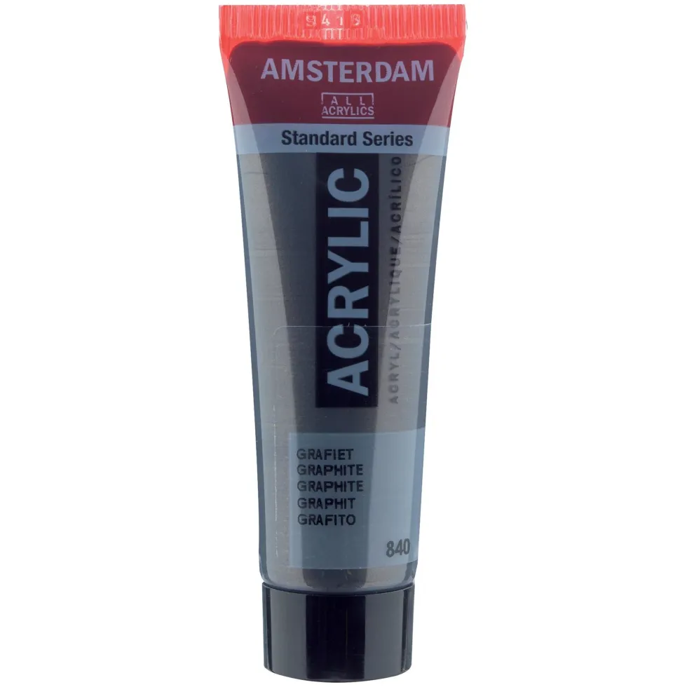 Farba akrylowa - Amsterdam - Graphite, 20 ml
