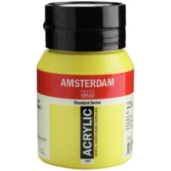 Farba akrylowa - Amsterdam - 243, Greenish Yellow, 500 ml