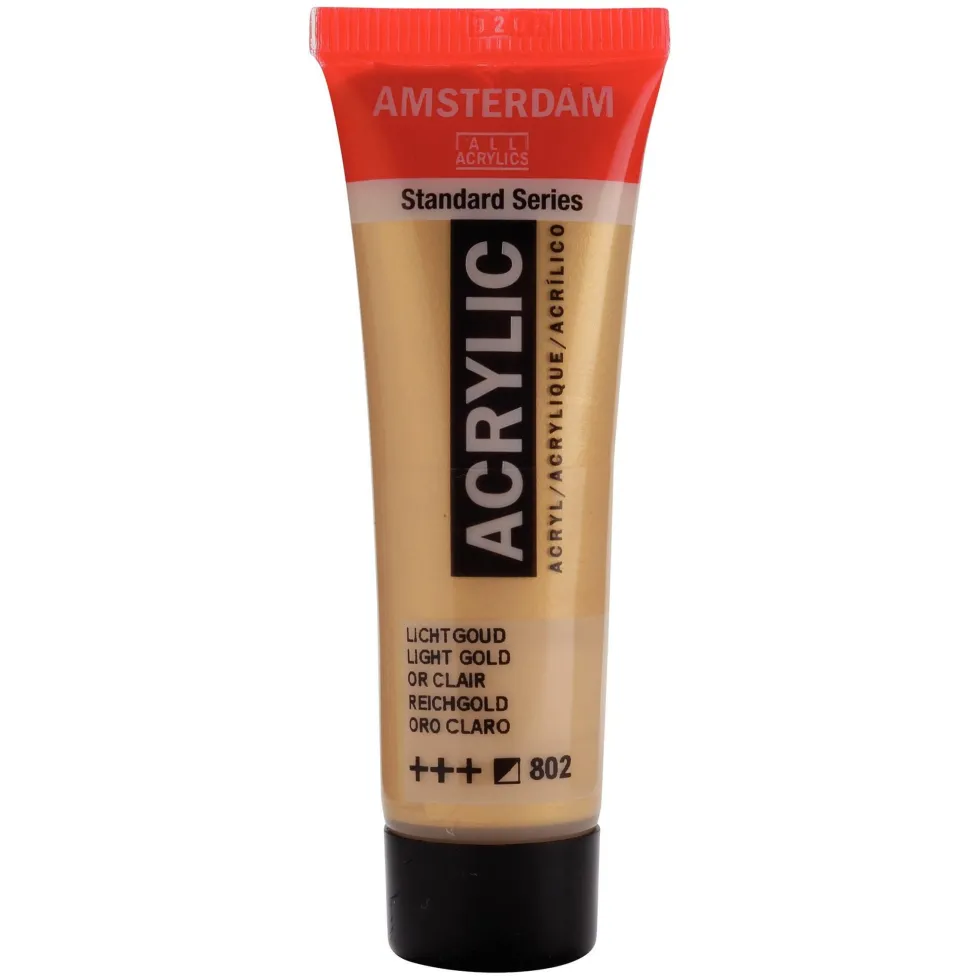Farba akrylowa - Amsterdam - Light Gold, 20 ml