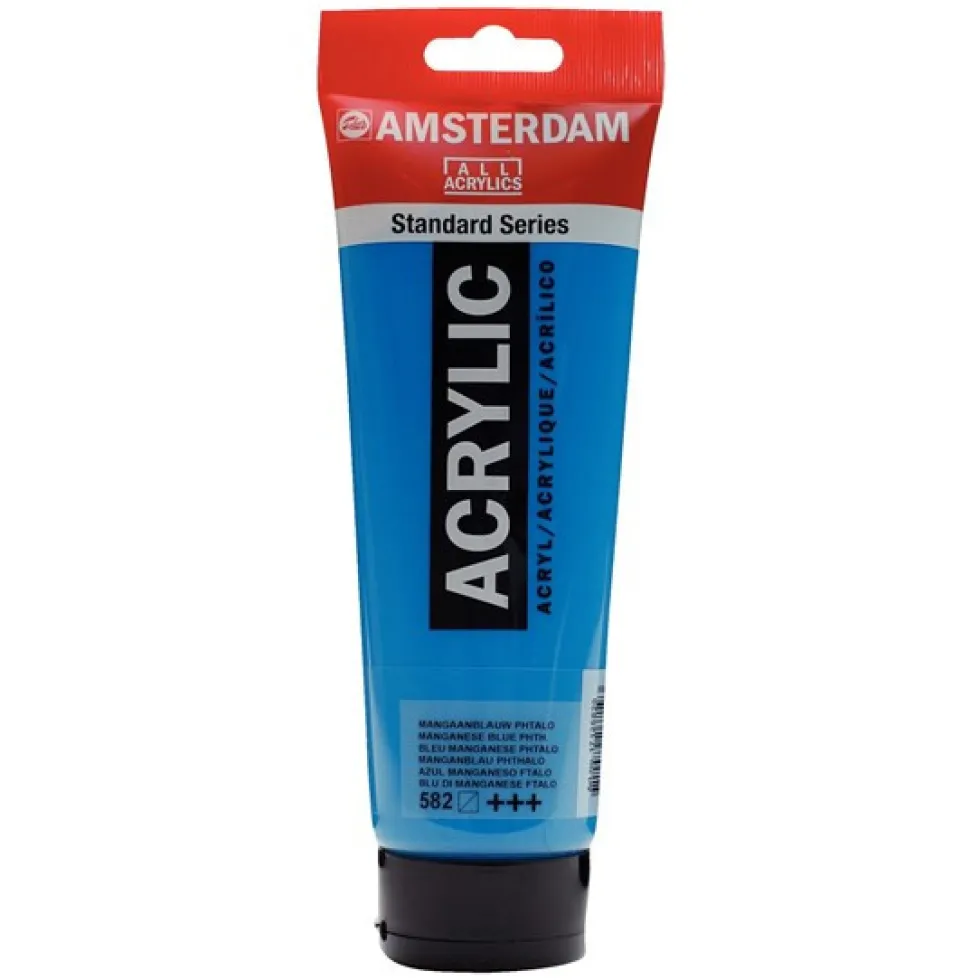 Farba akrylowa - Amsterdam - 582, Manganese Blue Phthalo, 250 ml
