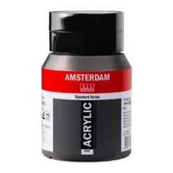 Farba akrylowa - Amsterdam - 850 Metallic Black 500 ml