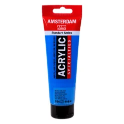Farba akrylowa - Amsterdam - 834, Metallic Blue, 120 ml