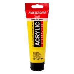 Farba akrylowa - Amsterdam - 831, Metallic Yellow, 120 ml