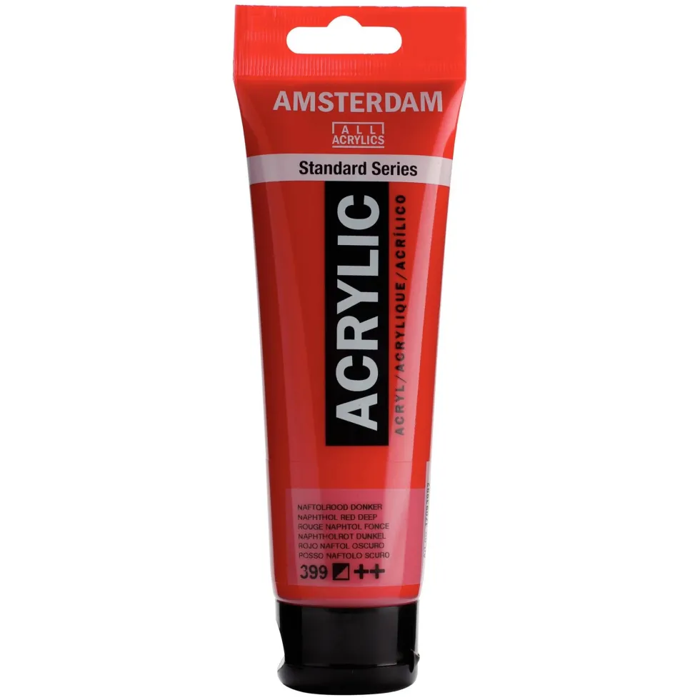 Farba akrylowa - Amsterdam - Naphthol Red Deep, 120 ml