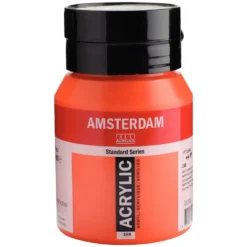 Farba akrylowa - Amsterdam - 398, Naphthol Red Light, 500 ml