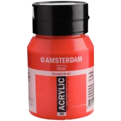 Farba akrylowa - Amsterdam - 396, Naphthol Red Medium, 500 ml