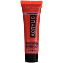 Farba akrylowa - Amsterdam - Naphthol Red Medium, 20 ml