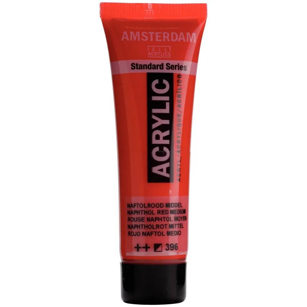 Farba akrylowa - Amsterdam - Naphthol Red Medium, 20 ml