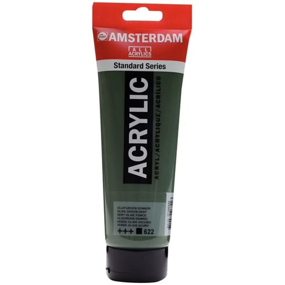 Farba akrylowa - Amsterdam - 622, Olive Green Deep, 250 ml