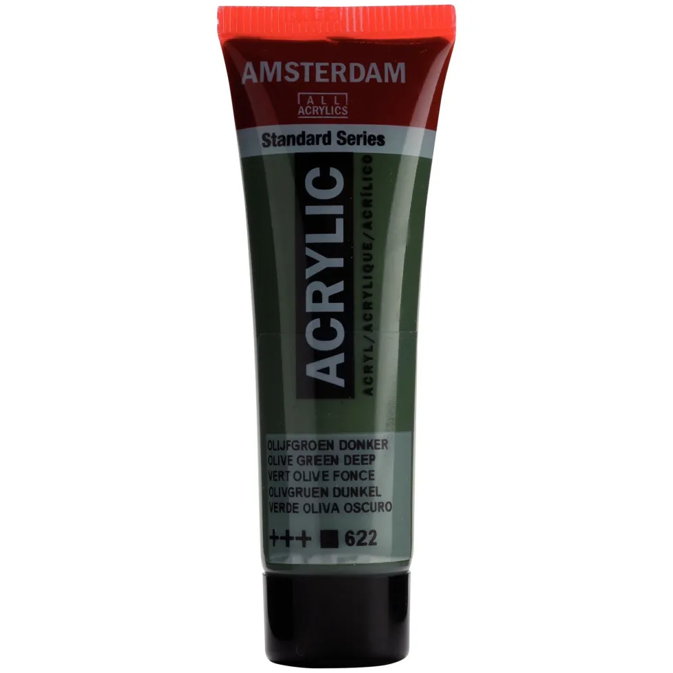 Farba akrylowa - Amsterdam - Olive Green Deep, 20 ml
