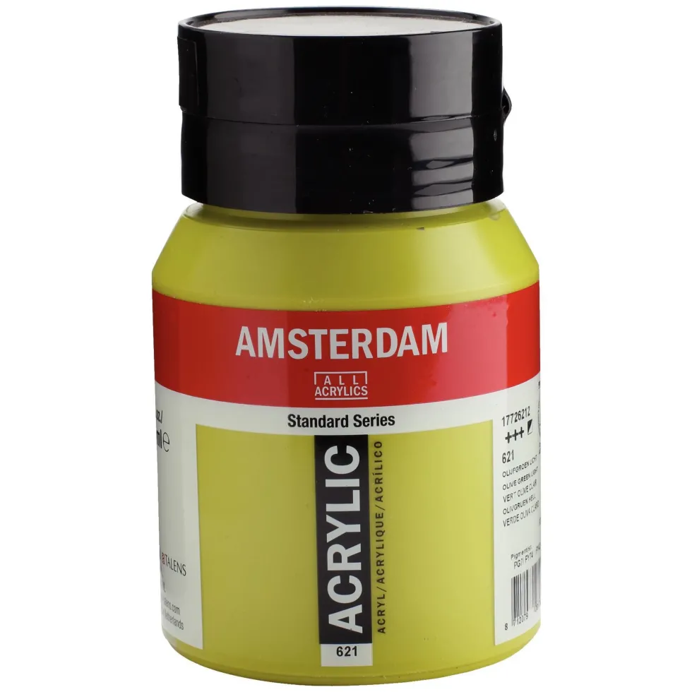 Farba akrylowa - Amsterdam - 621, Olive Green Light, 500 ml