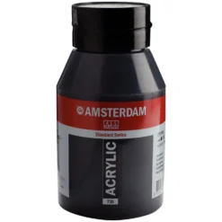 Farba akrylowa - Amsterdam - Oxide Black, 1000 ml