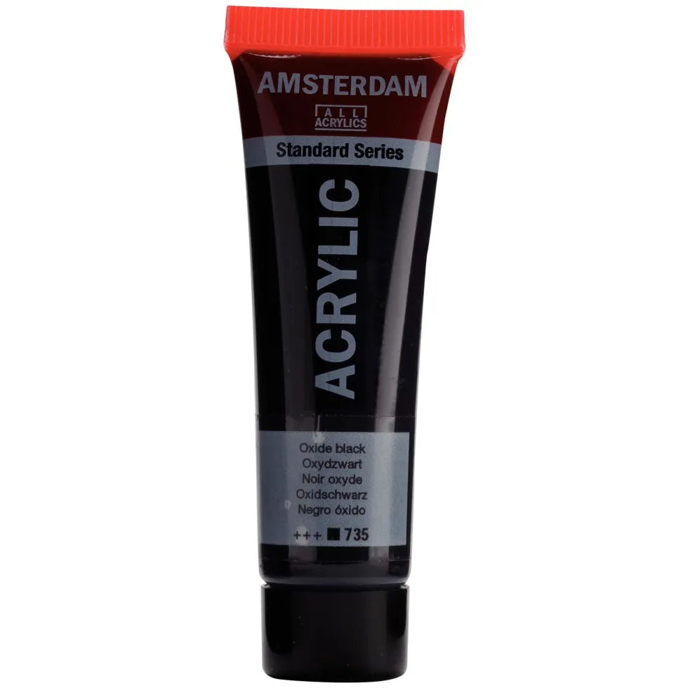 Farba akrylowa - Amsterdam - Oxide Black, 20 ml