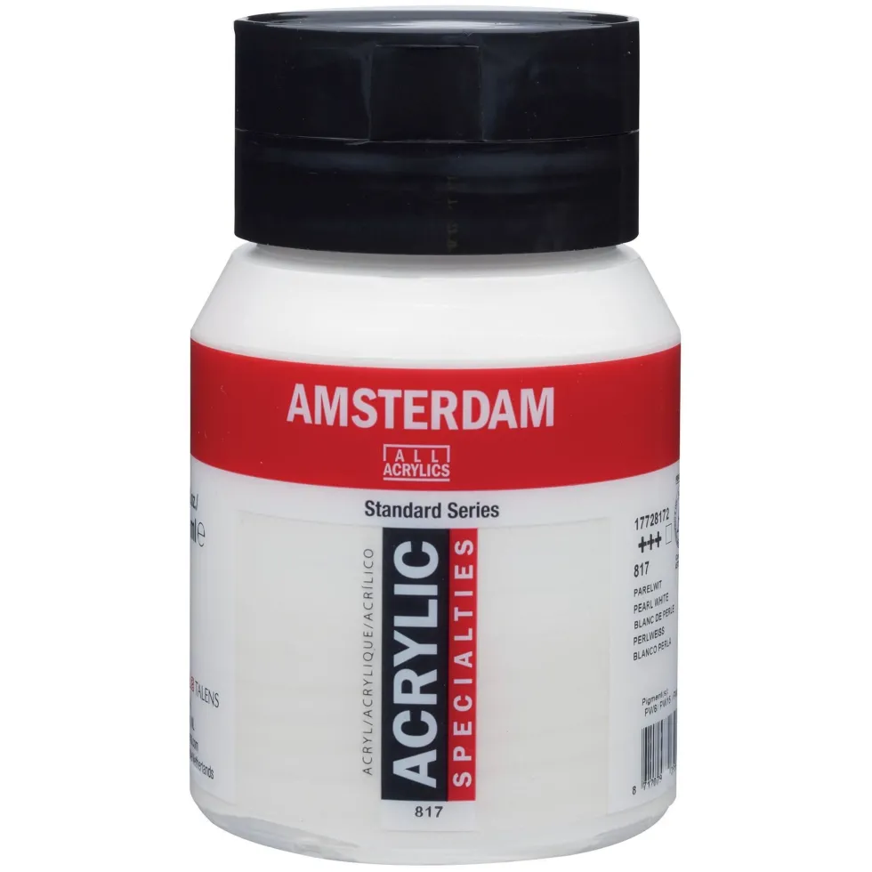Farba akrylowa - Amsterdam - 817, Pearl White, 500 ml