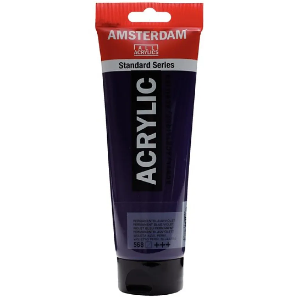 Farba akrylowa - Amsterdam - 568, Permanent Blue Violet, 250 ml