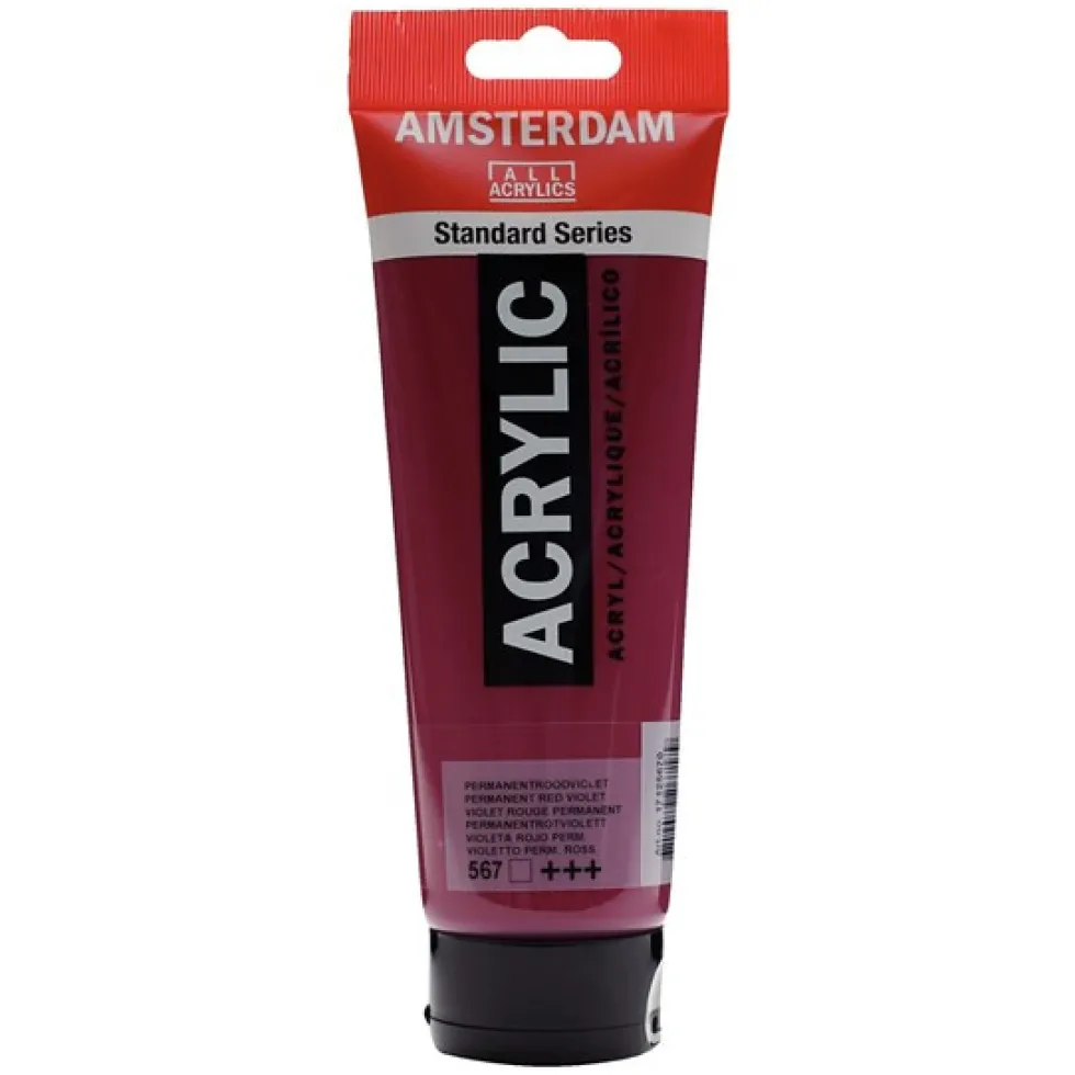Farba akrylowa - Amsterdam - 567, Permanent Red Violet, 250 ml