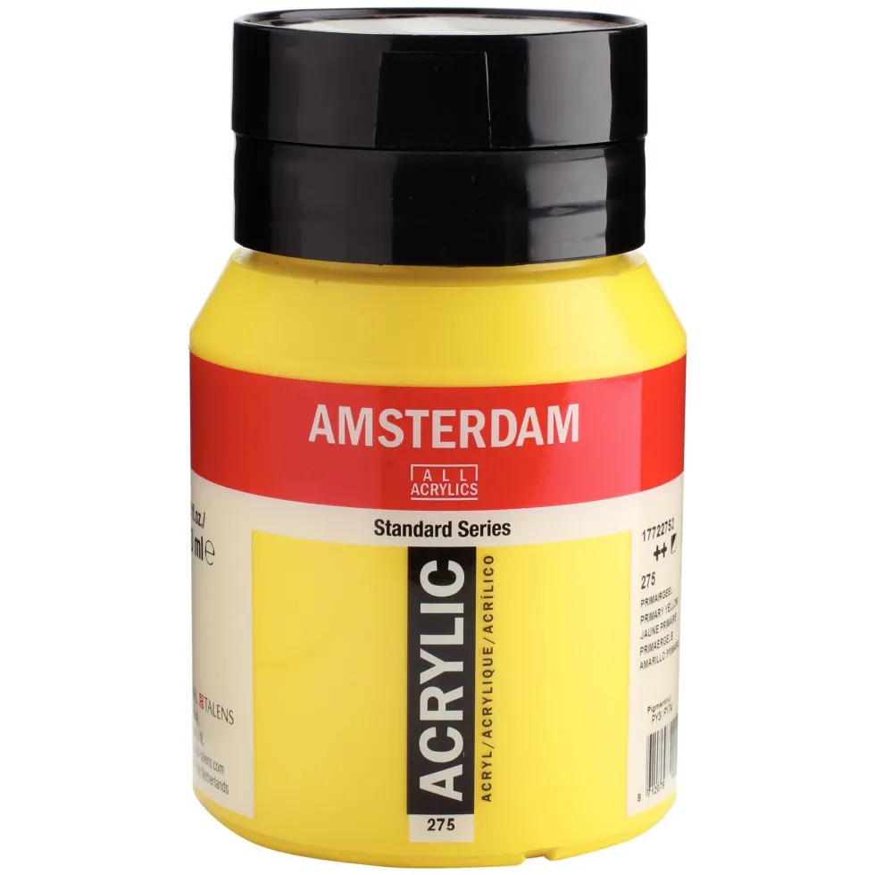 Farba akrylowa - Amsterdam - 275, Primary Yellow, 500 ml