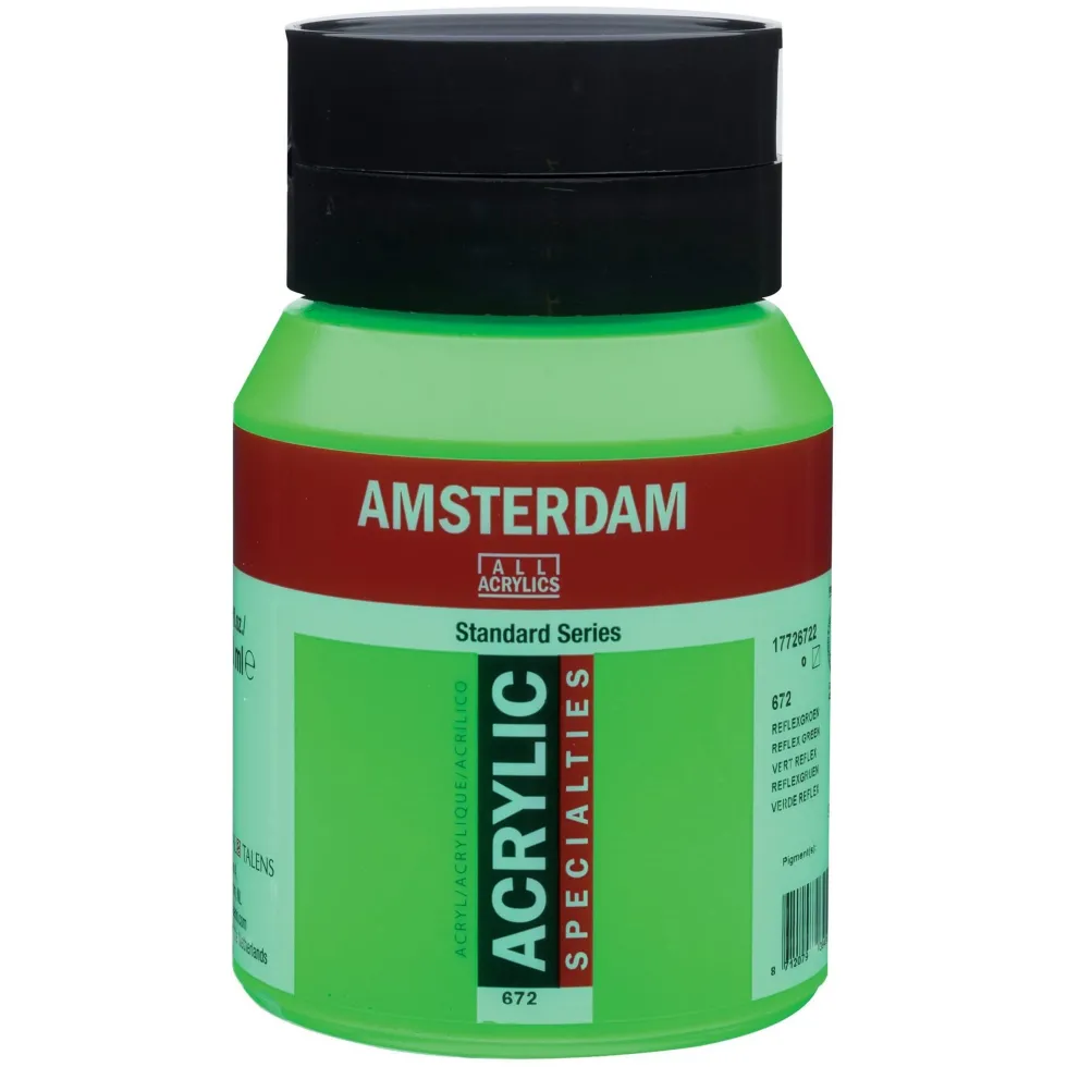 Farba akrylowa - Amsterdam - 672, Reflex Green, 500 ml