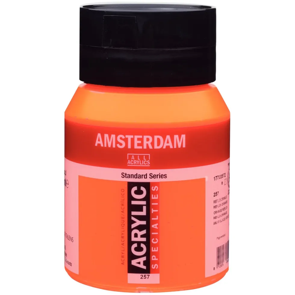 Farba akrylowa - Amsterdam - 257, Reflex Orange, 500 ml