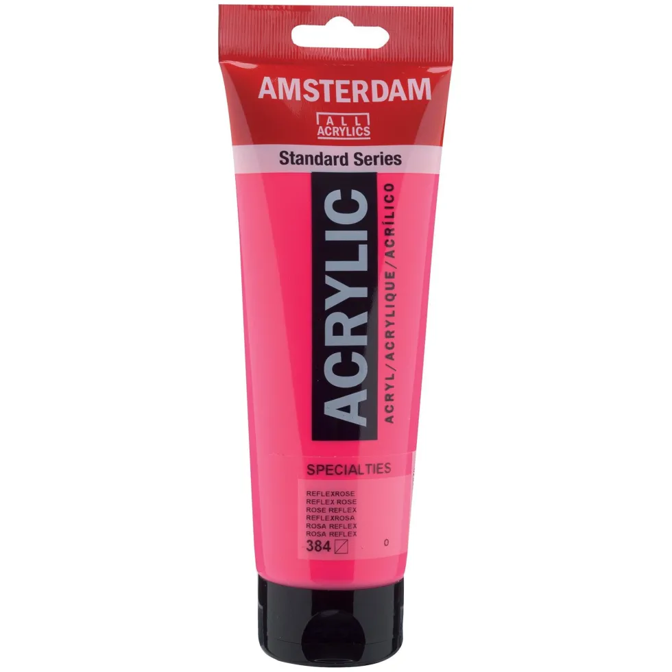 Farba akrylowa - Amsterdam - 384, Reflex Rose, 250 ml