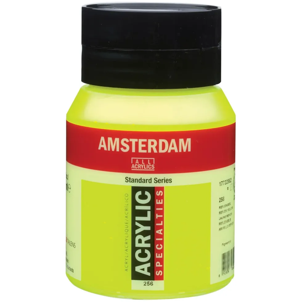 Farba akrylowa - Amsterdam - 256, Reflex Yellow, 500 ml