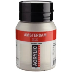 Farba akrylowa - Amsterdam - 800, Silver, 500 ml