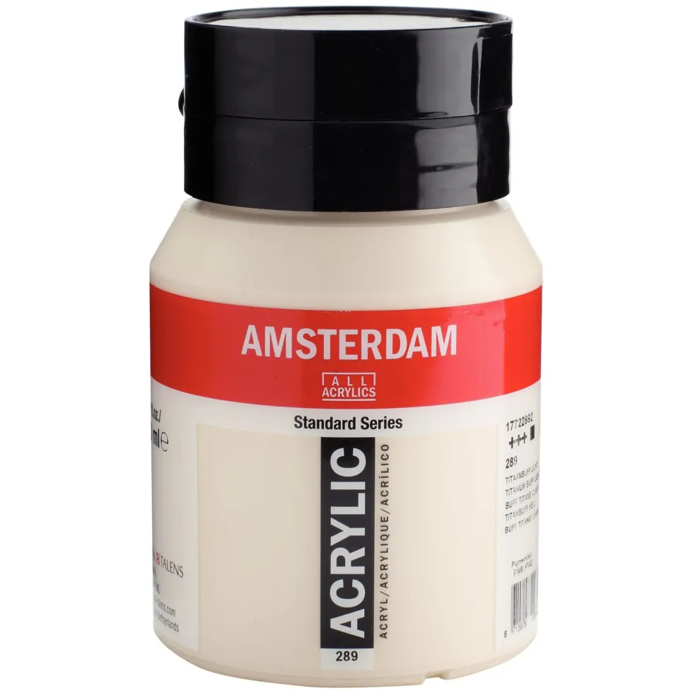Farba akrylowa - Amsterdam - 289, Titanium Buff Light, 500 ml