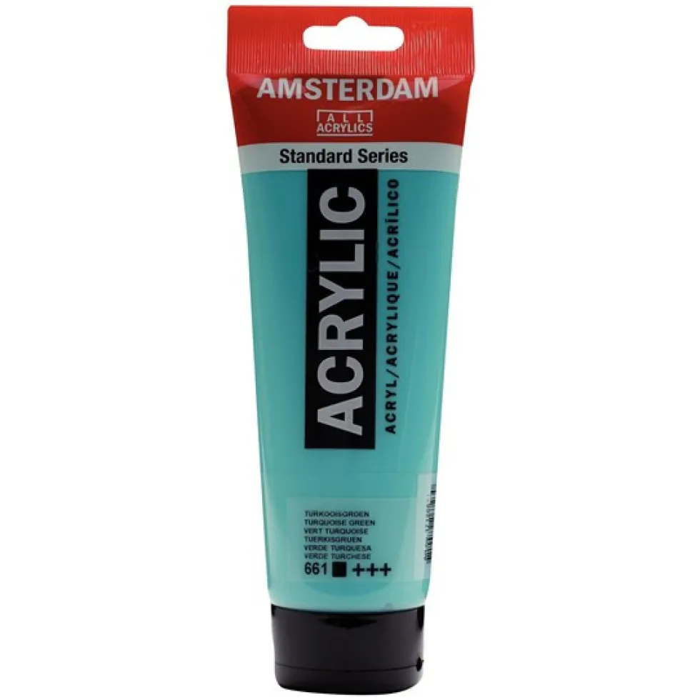 Farba akrylowa - Amsterdam - 661, Turquoise Green, 250 ml