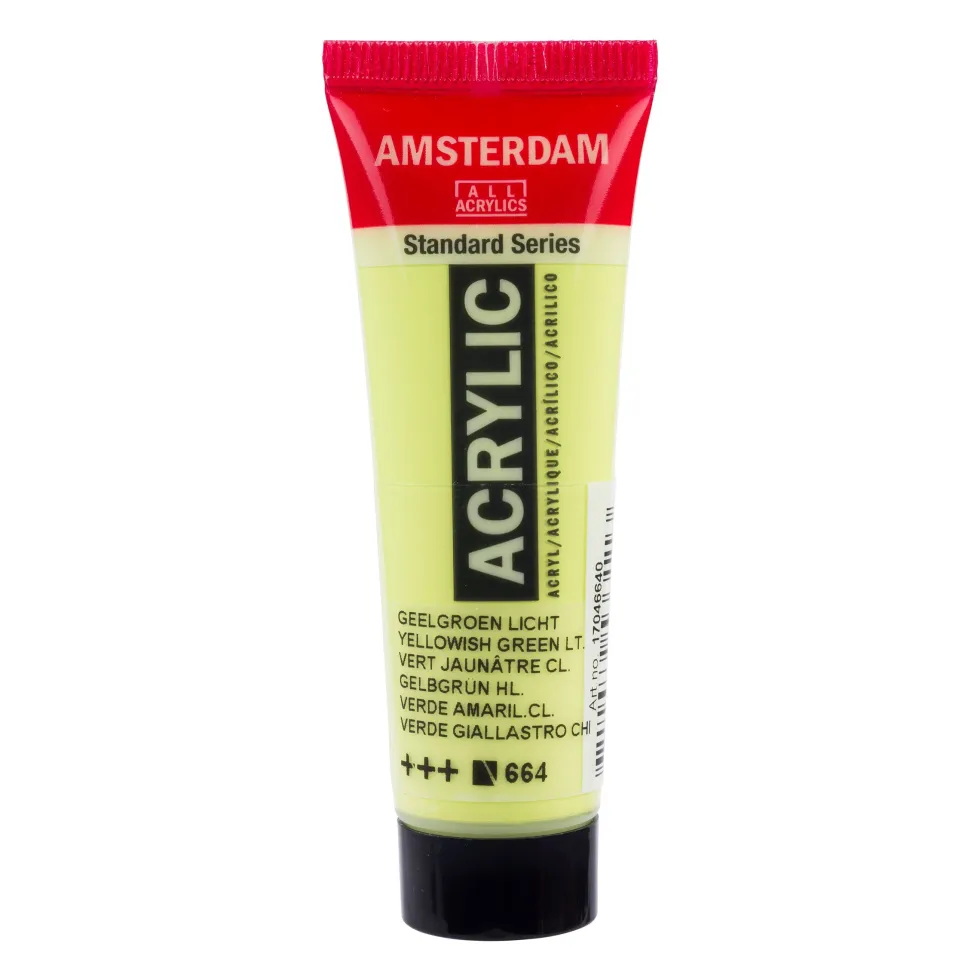 Farba akrylowa - Amsterdam - 664, Yellowish Green Light, 20 ml