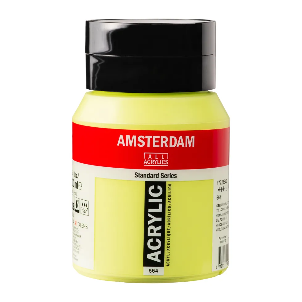 Farba akrylowa - Amsterdam - 664 Yellowish Green 500 ml