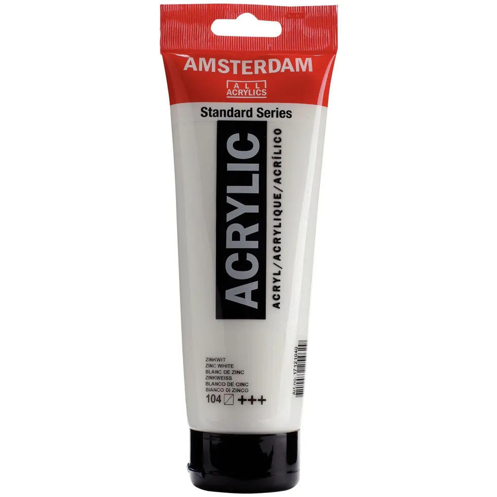 Farba akrylowa - Amsterdam - 104, Zinc White, 250 ml