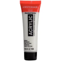 Farba akrylowa - Amsterdam - Zinc White, 20 ml