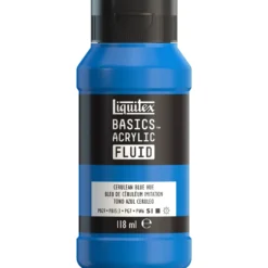 Farba akrylowa Basics Acrylic Fluid - Liquitex - 470, Cerulean Blue Hue, 118 ml