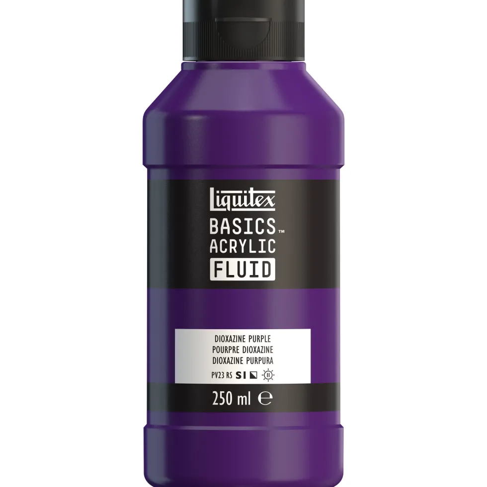 Farba akrylowa Basics Acrylic Fluid - Liquitex - 186, Dioxazine Purple, 250 ml
