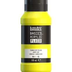 Farba akrylowa Basics Acrylic Fluid - Liquitex - 982, Fluorescent Orange, 118 ml